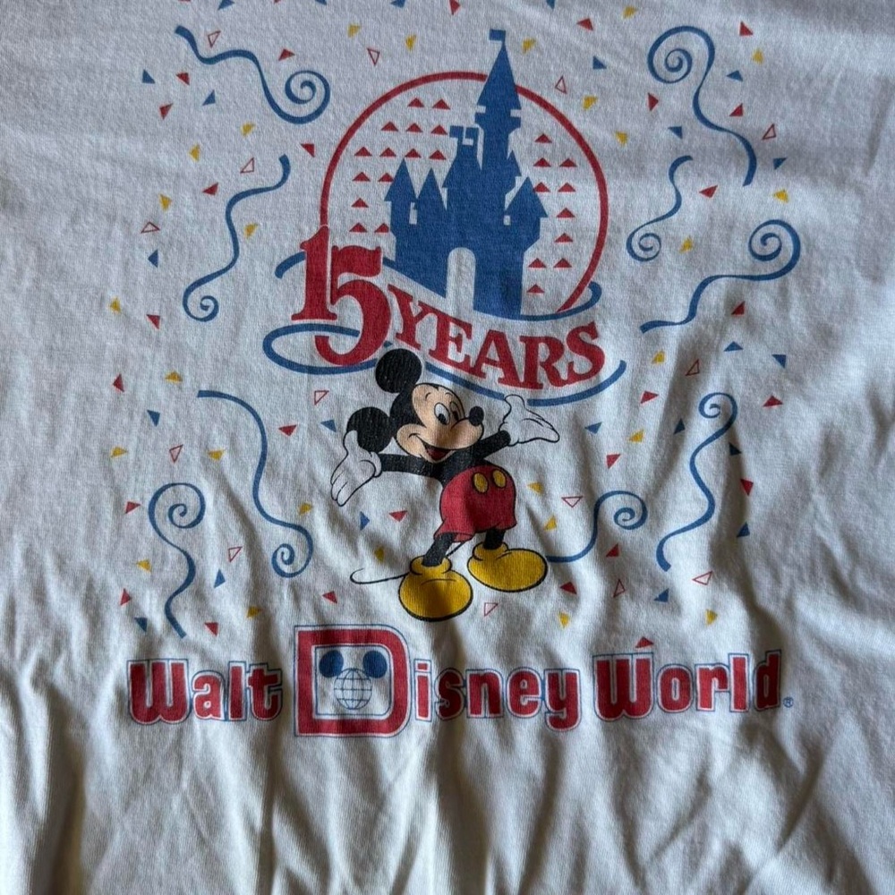 Vintage 80s 15 year anniversary Disney World Shirt